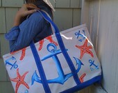 Signature Anchor & Starfish- Large Tote