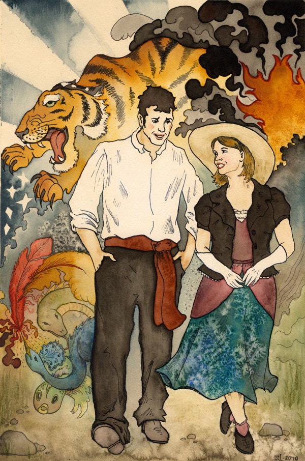 Lover's Walk - giclee print