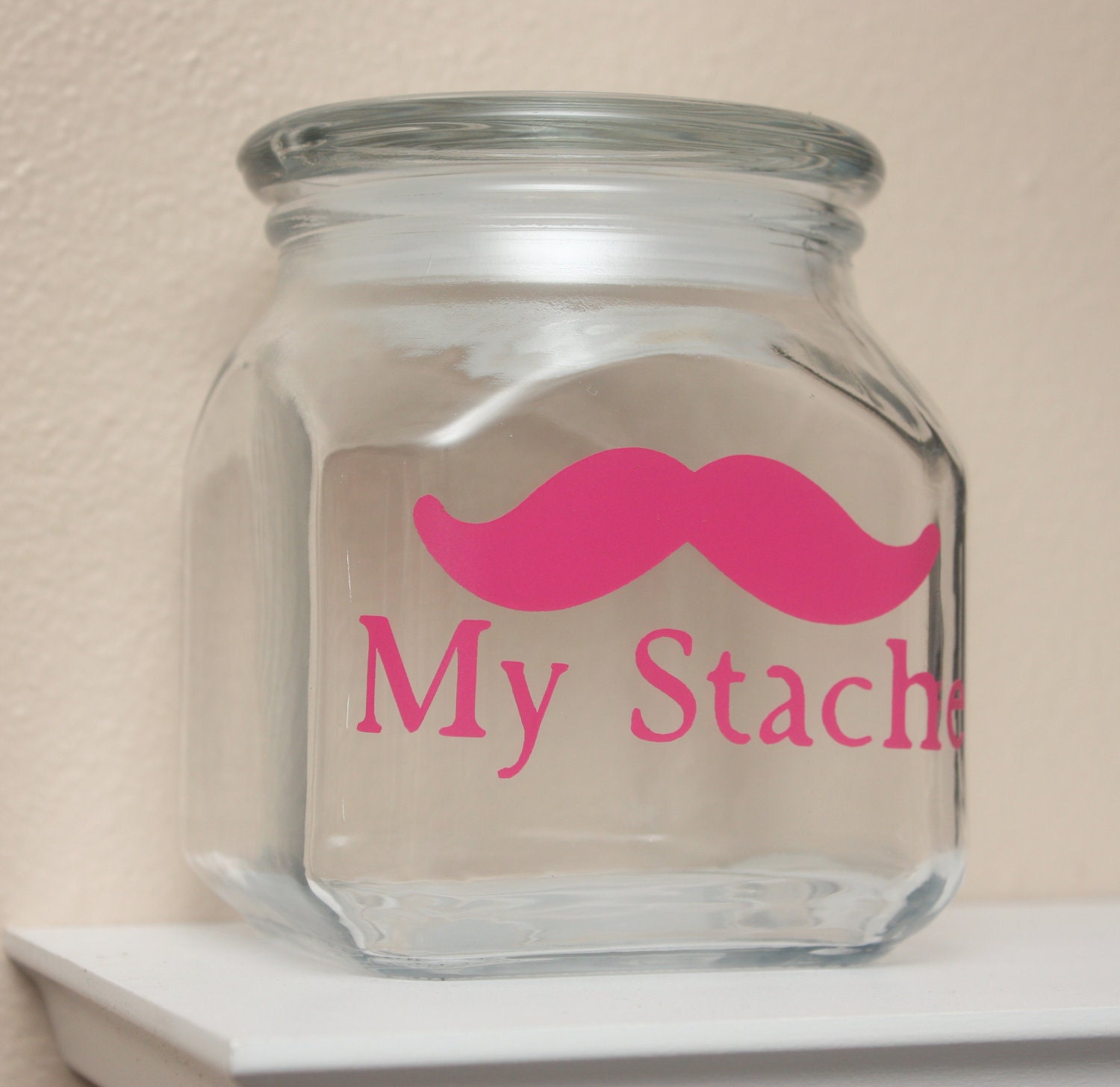 My Stache - Mustache Money Jar - Hot Pink