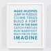 Personalized "Let Your Imagination Soar" Art Print for Nursery or Children's Bedroom Decor