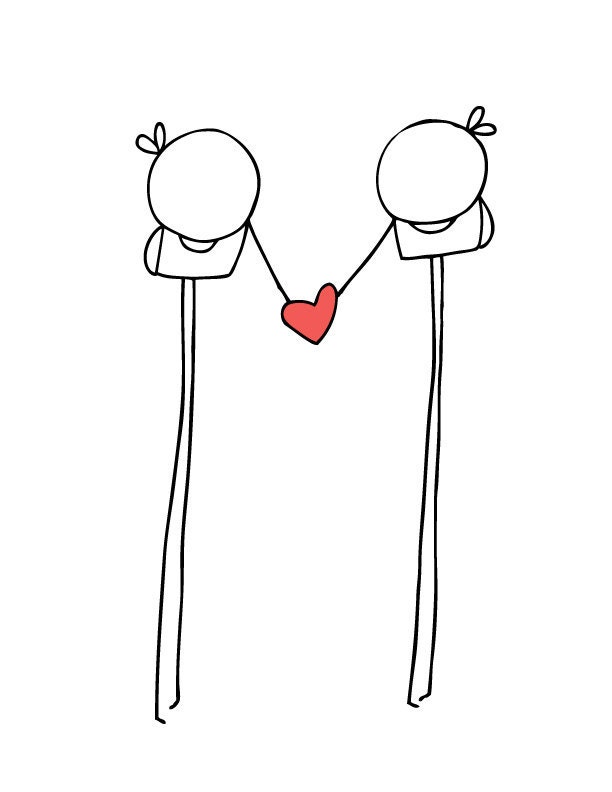 100% PC Recycled Gay Friendly LOVE Card & Envelope (Girl loves Girl) Perfect Card