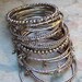 Vintage Bohemian Boho Hippie Beach Bangle Bracelets (Set of 16)