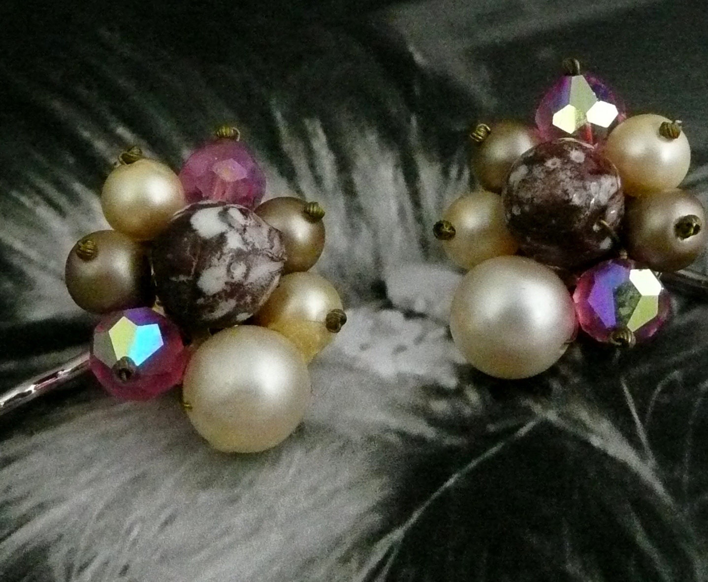 Decorative Spring Pink Pearl Bridal Prom Bobby Pins