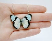 Miniature Wooden Butterfly Necklace