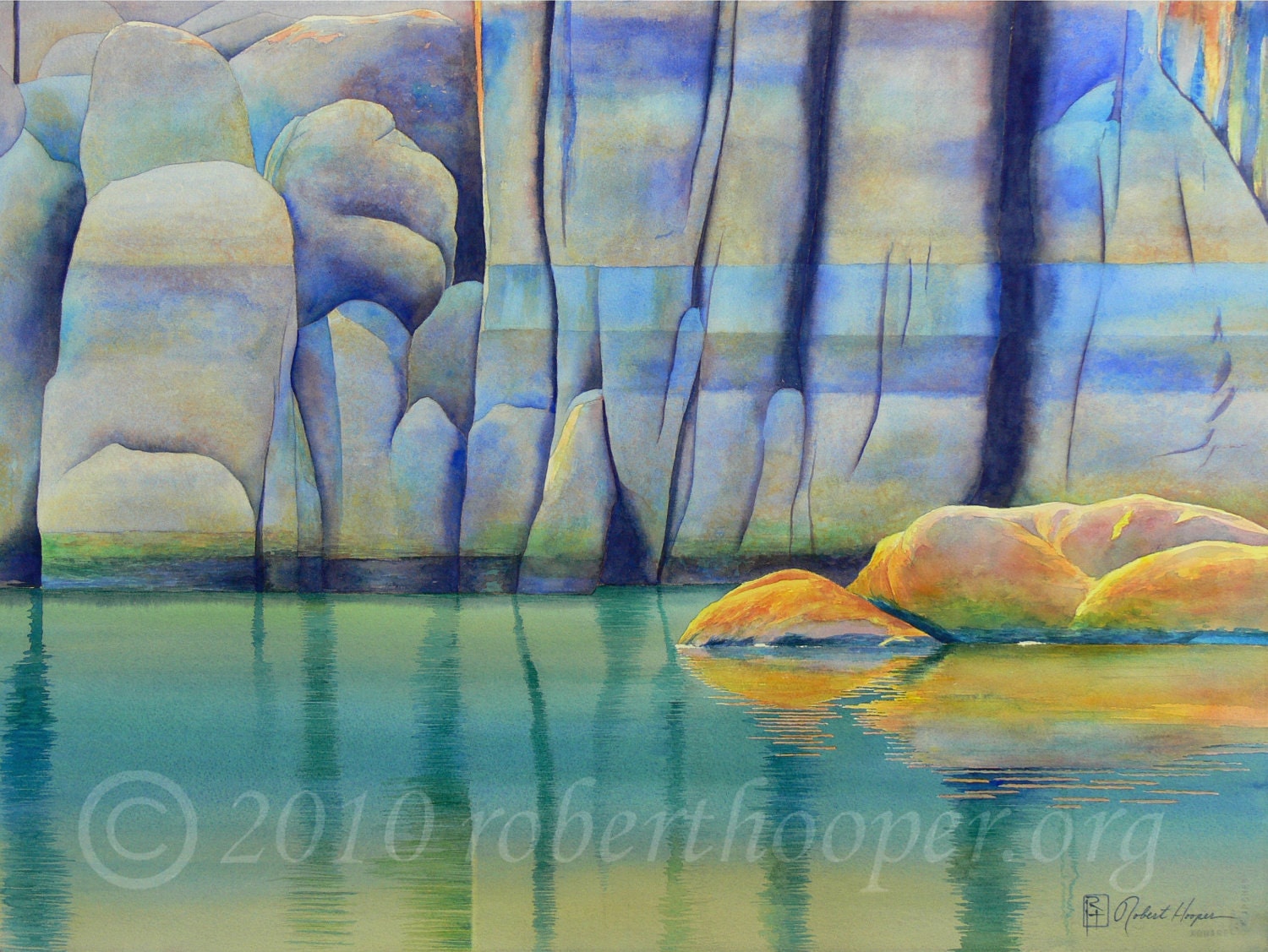 Limited Edition Watercolor Print "WATSON ROCKS"