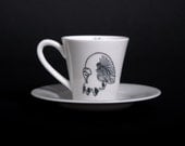 Budgie Espresso Cup and Saucer.