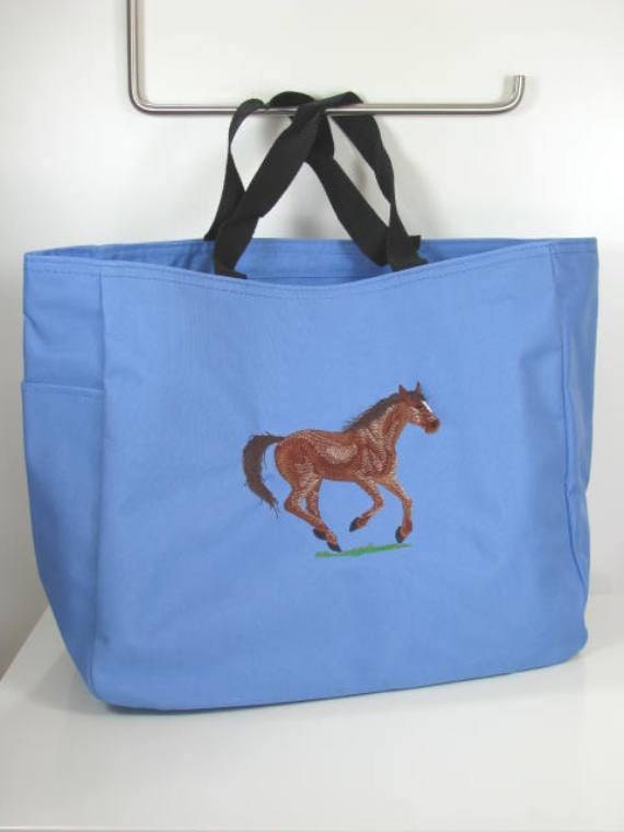 Quarter Horse Embroidered Tote Bag