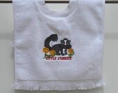 Little Stinker Skunk Over The Head Baby Bib