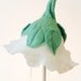 felted flower hat - pixie fairy morning glory hat