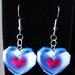 Legend of Zelda Heart Container Dangle Earrings