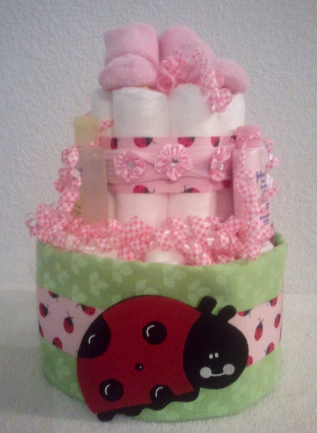 Ladybug Diaper Cake Baby Shower Gift