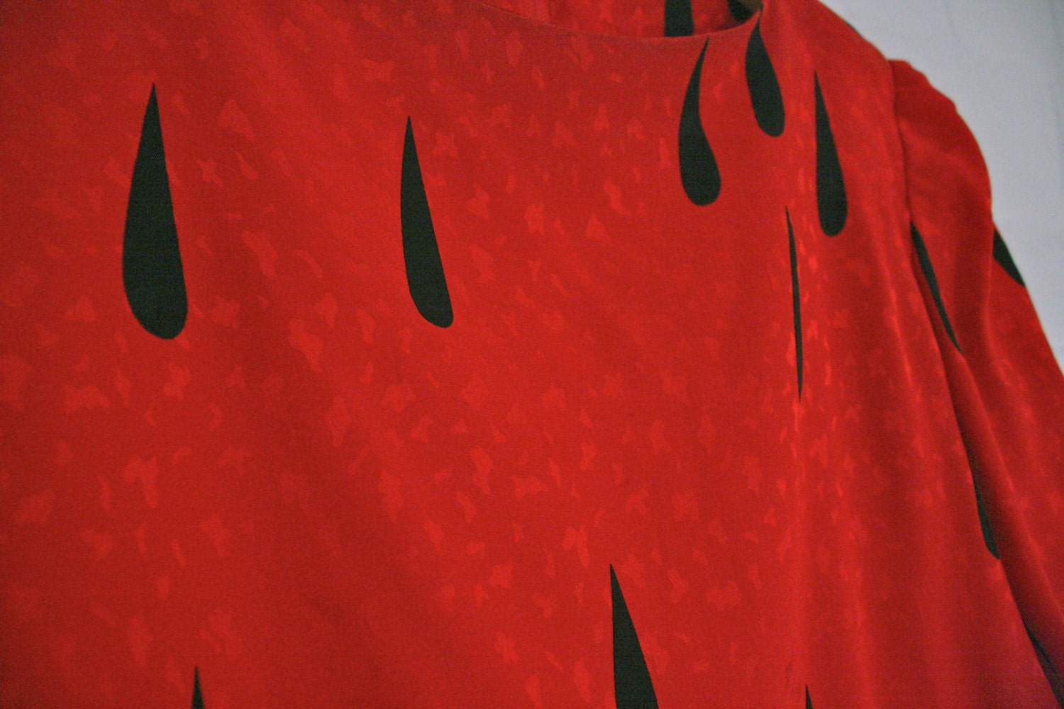 Vtg "Watermelon" Blouse