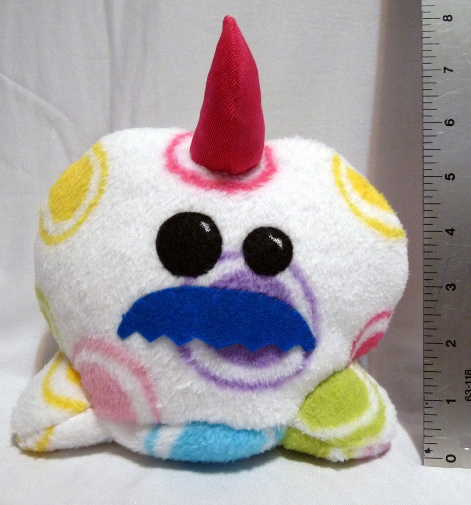 spotted unicorn mustache monster