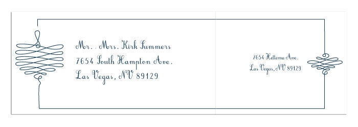 Custom Wraparound Mailing Labels - (Gorda)
