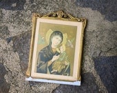 Vintage Byzantine Madonna Print