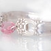 Silverware Bracelet - Spoon Bracelet - Eternally Yours Bracelet - Rose Crystal Bracelet - Vintage Spoon Bracelet (mf 098)