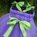 eggplant delight- purple and green dress