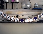 Bride To Be Banner - Decoration for Bridal Shower - Bachelorette Party - Photo Prop - Custom Colors