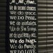 In this house sign