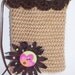 Tunisian Stitch in the Round Cell Bag - Handmade Crochet, Original Design