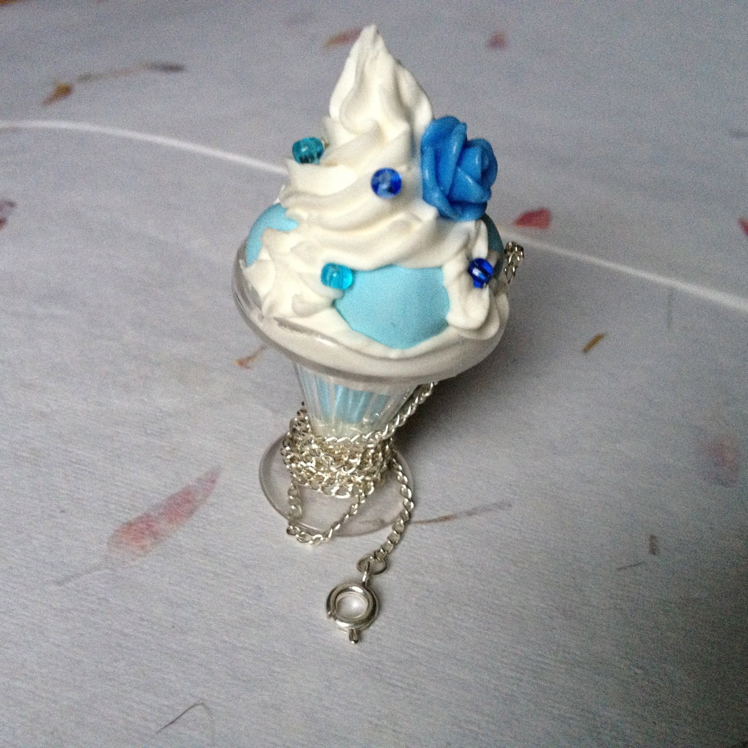 Bubblegum Ice Cream Sundae Necklace