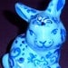 SALE Porcelain/Clay/Ceramics Russian Gzhel Style/Tradition Handpainted Bunny new