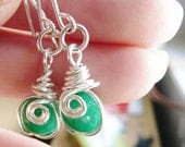 Little Green Swirl Earrings