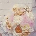 fabric flower bridal bouquet--custom designed