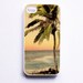 iPhone 4 Case Vintage Postcard - Sunset Beach