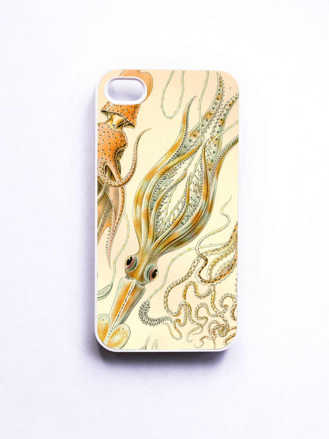 iPhone 4 Case - Vintage Seaside Squid