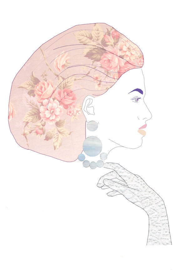 Fashion Illustration, Digital Art Print, Print of Digital Fashion Illustration, Lace Glove