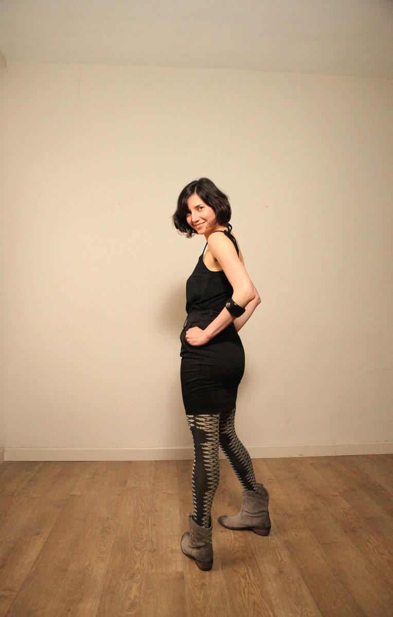 Black ,  Mini Skirt , High Waist  ,Pencil Skirt  , with Snap Snap