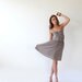 Taupe , Sexy , Sweetheart Neck , Women Dress
