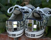 The MOST GLAMOROUS CONVERSE- Mirror and Rhinestone Sneaker Availiable in All Colors