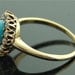 Antique Turquoise Ring - 14k Yellow Gold, Turquoise, Diamonds
