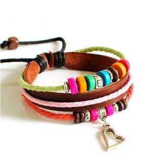 Jewelry Bangle bracelet women Leather Cuff Bracelet Girl Ropes Bracelet 688A