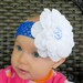 UK Kentucky Wildcats Inspired Peony Flower Headband