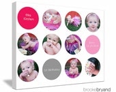 16"x20" Photo Collage Canvas (baby's 1st year, cake smash celebration)