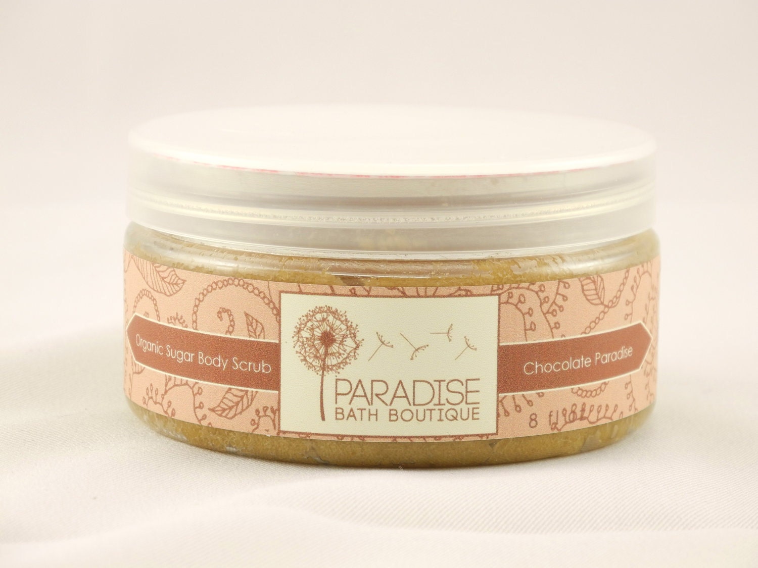Two for one sale - Organic Sugar Scrub - Chocolate Paradise - get a  FREE Dead Sea Bath Salt