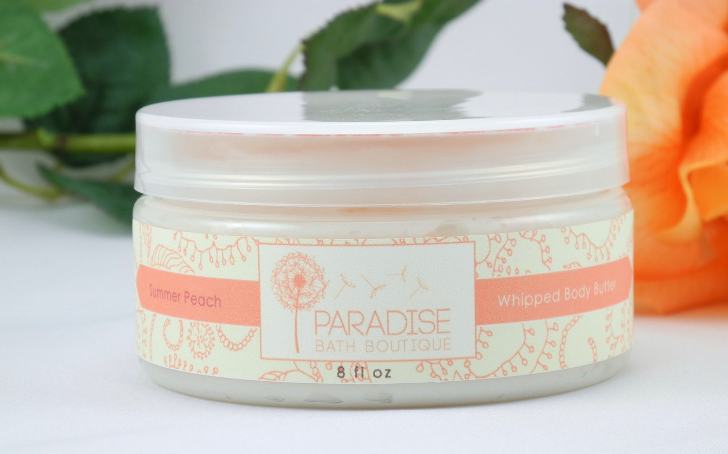 Whipped Body Butter 8 oz in Summer Peach