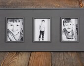 3 5x7 Image Multi Opening Square-Edge Clean and Simple Picture Frame
