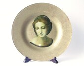 Bronze Decorative Decoupage Glass plate