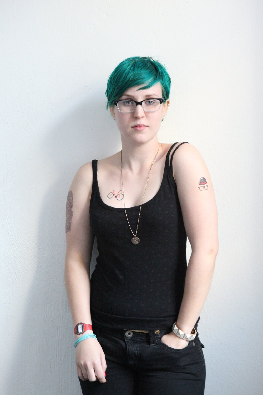 Hipster Temporary Tattoos (Champ Stamps)