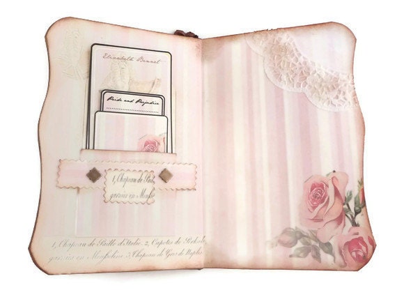 Elizabeth Bennet Journal, Pride and Prejudice, Shabby Chic, Handmade Art Journal, Jane Austen Journal, Black Friday Etsy, Cyber Monday Etsy