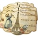 Baby Shower Tags, Baby Girl, Birth Announcement Tags, Baby Shower Wish Tags, Paris Inspired, Set of 4
