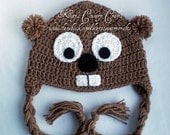 Punxsutawney Phil Groundhog Day Crochet, Adult Hat - Made To Order