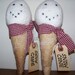 Set of 2 Primitive Snow Cone Ornaments/Tucks/Bowl Fillers