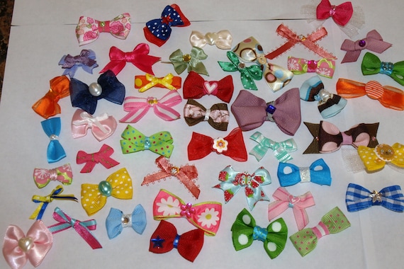 lot of 15 itty bitty bows