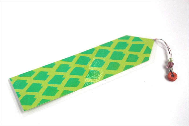 Graphic Modern Tribal Bookmark - Original Art - Medium size