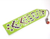 Graphic Modern Tribal Bookmark - Original Art - Medium size